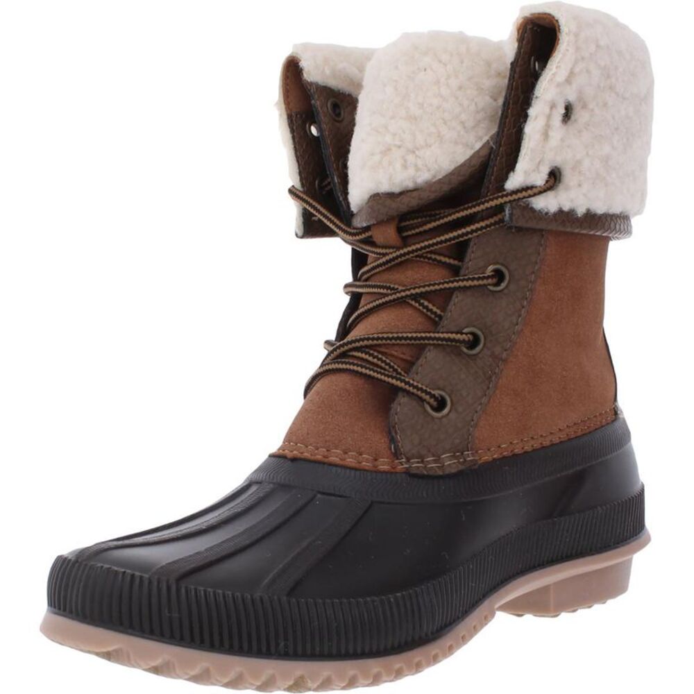 Madden Girl Womens Climbber Brown Winter Lace Up Ankle Boots Shoes New